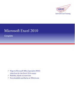 Excel 2010 Complete