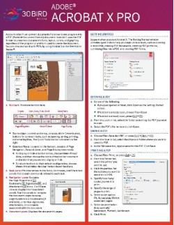 Adobe Acrobat X Pro ShortTrack Training Card